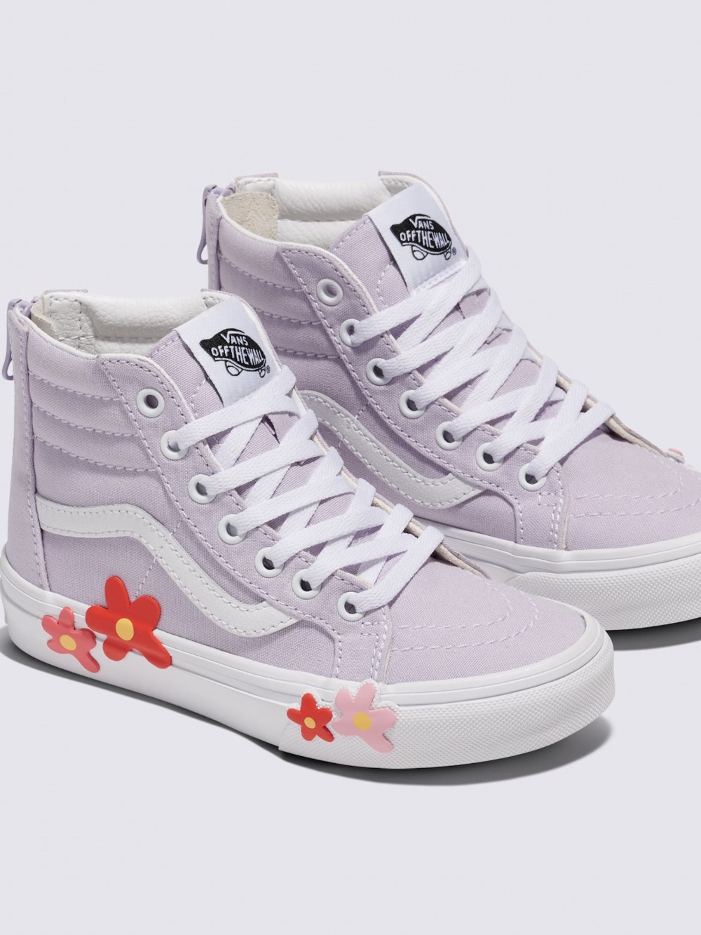 Vans Little Kids Sk8-Hi-Zip Flower Shoe 3